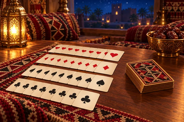 صفوف ورق تركس على طاولة خشب
